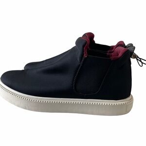 Zara Trafaluc Black/Burgundy Slip on Sneakers